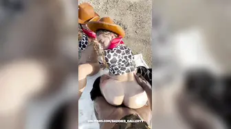 Baddies_Gallery Onlyfans BGG Cowgirls Threesome Outdoor POV Video Leaked