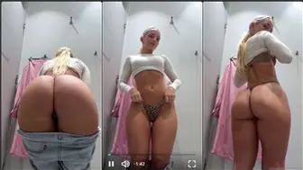 Marley Mystique Teasing Ass n Boobs in A Changing Room Onlyfans Selfie Leaked