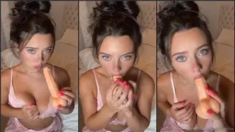 Lanah Cherry Deepthroat Skill Demonstrated With Dildo Onlyfans Selfie Leaked
