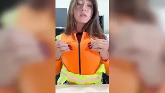 Cecilia Rose Takes Her Boobs Out & Squeezes Wearing Worker Costume Onlyfans Leak