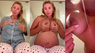 Pregnant Bonnie Blue Shows Off Her Boobs while Squeezing OnlyFans Video Viral
