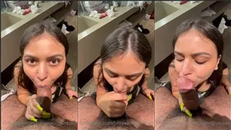 Taliyaandgustavo Sucking Her Man's Cock On Knees Onlyfans POV Leak