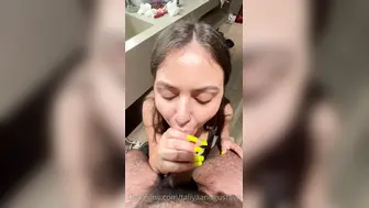 Taliyaandgustavo Sucking Her Man's Cock On Knees Onlyfans POV Leak