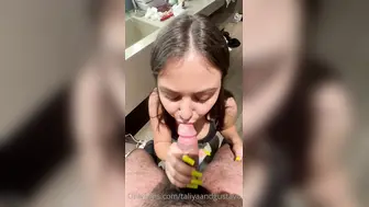 Taliyaandgustavo Sucking Her Man's Cock On Knees Onlyfans POV Leak