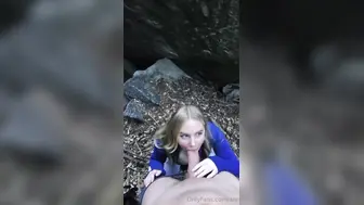 Anna Kopf Risky Doggy Fucked Outdoor After Blowjob Infront A Cave Onlyfans POV Leak