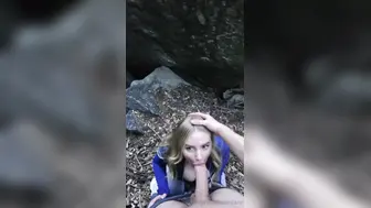 Anna Kopf Risky Doggy Fucked Outdoor After Blowjob Infront A Cave Onlyfans POV Leak