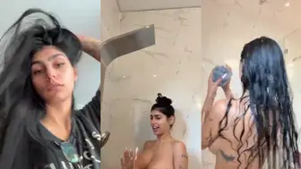 Mia Khalifa new bathing & blowjob video onlyfan leaked