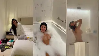 Mia Khalifa Naked Bubble Bath Fun Onlyfans Video Leaked