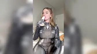 Anna Kopf Onlyfans Dildo Fuck Wearing Black Spider Costume Solo Video Leaked