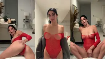 Camilla Araujo Mastarbating in Red Lingerie full nude video leaked