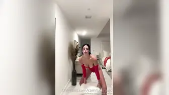Camilla Araujo Mastarbating in Red Lingerie full nude video leaked