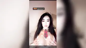 Donia Somrani Boobs Playing In Horny School Uniform Onlyfans Selfie Leaked