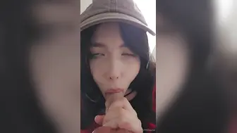 Mila Azul Sucks & Rides Her Dildo On The Floor until cums OnlyFans POV Video Leaked