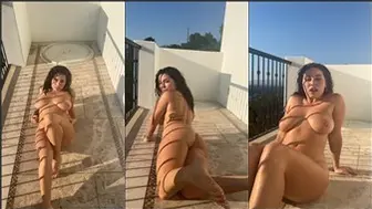 Playgirlcris Onlyfans Naked Balcony Seduction Hot Solo Sex Video Leaked
