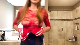 Christina Khalil Bathroom Live Try On Video Leaked