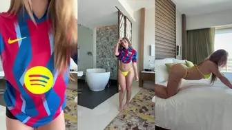 Piper Rockelle Shows Off Her Curves in a Barcelona Jersey Onlyfans leak