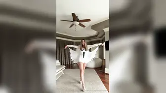 Christina Khalil Teasing Her Bottom Wearing Ghostly Outfit Without Panty Onlyfans Selfie Leaked