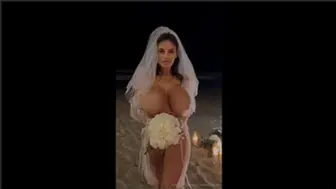 Wendy Fiore Topless Bride At Beach Wedding Bounces Her Big Boobs Onlyfans Video Leaked