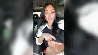 Brittanya Razavi Strips Seducing Tits & Plays With Both Her Holes In Car OF Selfie Leaked