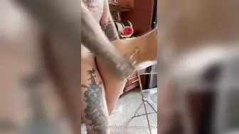 Horny Justinandcassidyxx gets fucked in the kitchen Onlyfans POV Video leaked