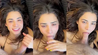 Tiktoker Jameliz Worships Her Boyfriend's Cock Orally OnlyFans POV Video Leaked