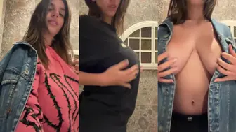 Bufalika Teases MILF Her Huge Tits In The Mirror Leaked Video