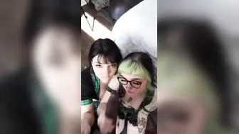 Naomih666 Shares Hot Blowjob Cum From BBC After Caught In Lesbo Foreplay POV Video Leaked