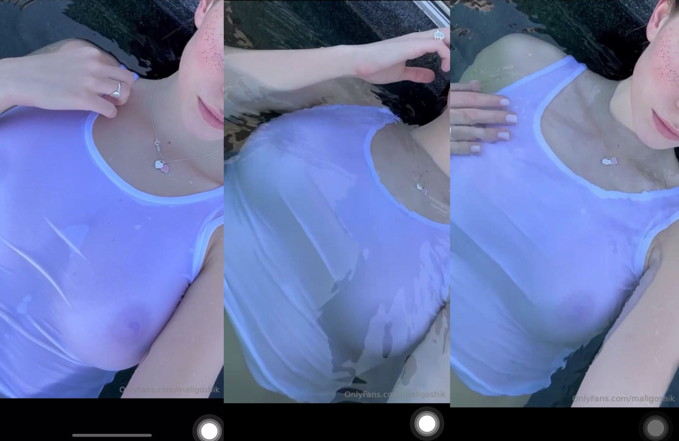 Anna Malygon Nude See Through T Shirt PPV Video Leaked