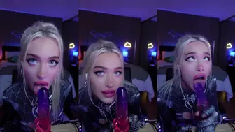 Ariesiatv Spidergirl ASMR JOI Dildo Blowjob Video Leaked