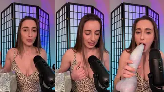 Christina Khalil Two Big Dildos One Tiny Mouth Video Leaked