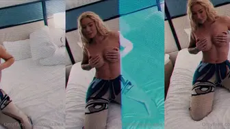 Iggy Azalea Topless Hand Bra BTS Onlyfans Video Leaked