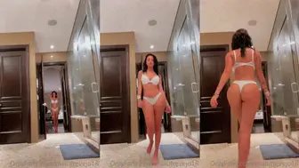 Malu Trevejo Thong Lingerie Dancing OnlyFans Video Leaked