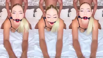 TheSashaXo Nude BDSM Gag Doggy Style OnlyFans Video Leaked